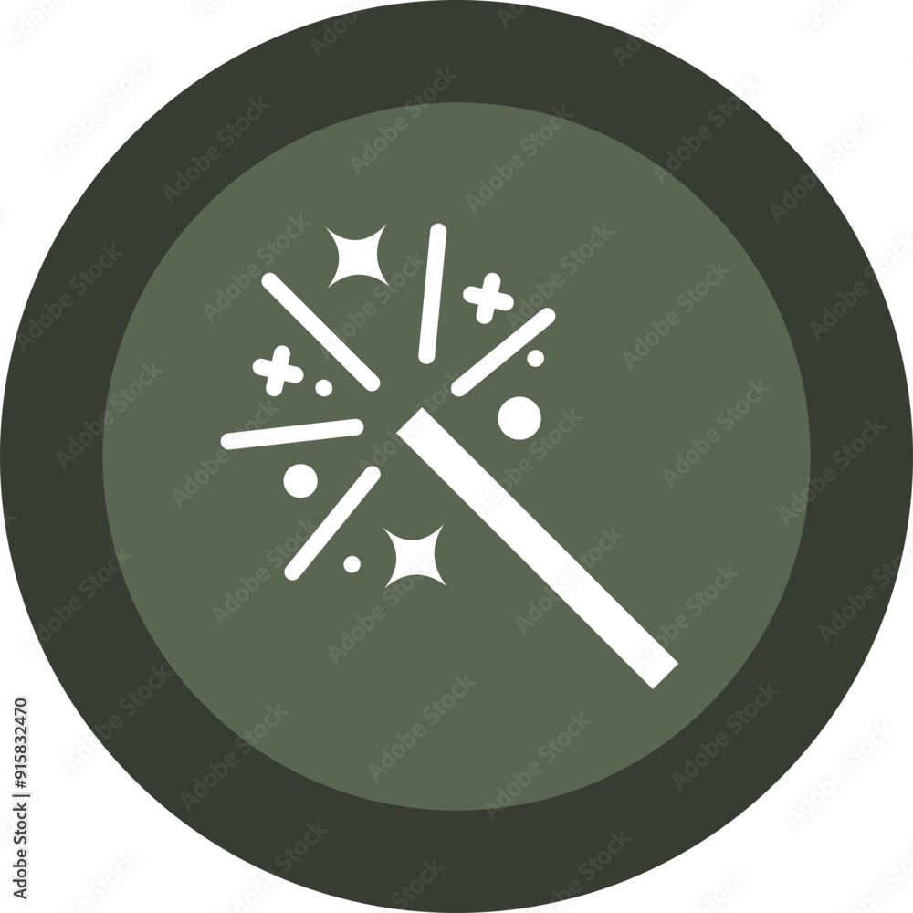Magic Word Glyph Circle Icon Magic Word Glyph Circle Icon