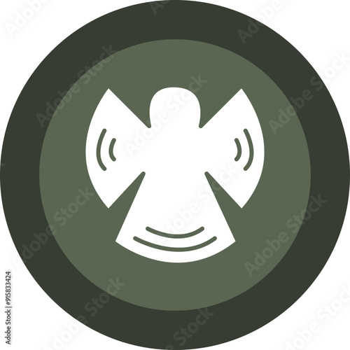 Angle Glyph Circle Icon