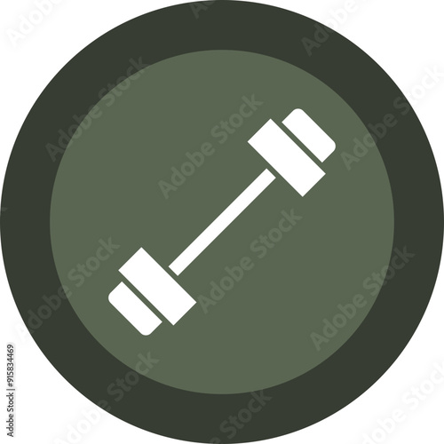 Crossfit Glyph Circle Icon