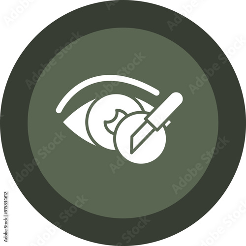 Plastic Surgery Glyph Circle Icon