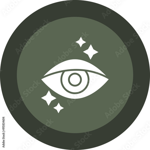 Ophthalmologist Glyph Circle Icon