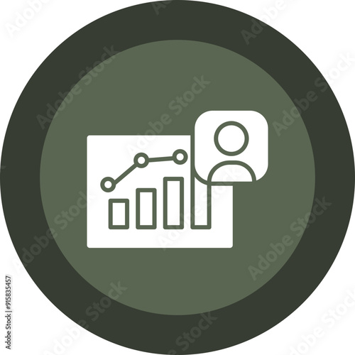 Demographic Glyph Circle Icon