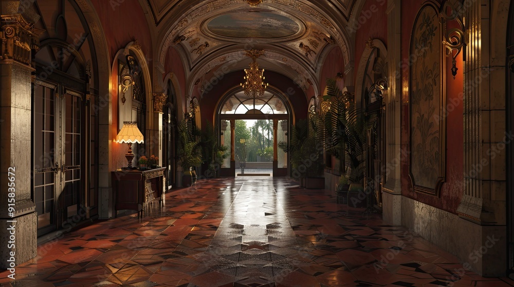 Obraz premium Mission Revival Environment