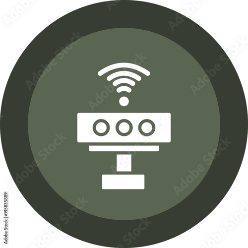 Kinect Glyph Circle Icon