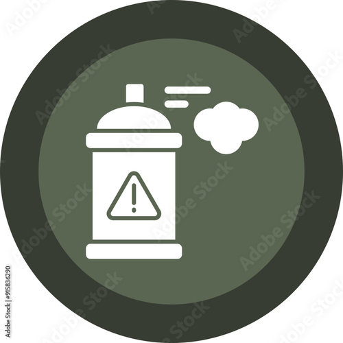 Aerosol Glyph Circle Icon