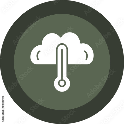 disaster Glyph Circle Icon