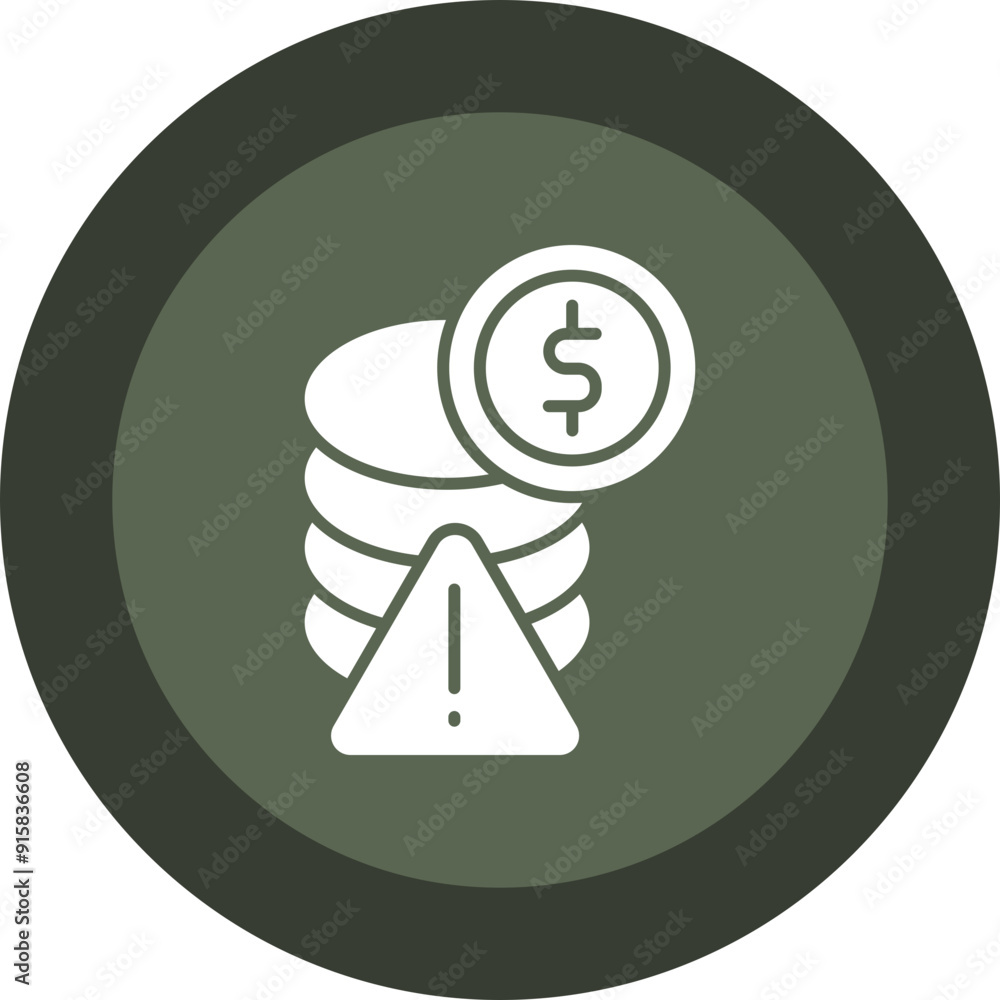Alert Glyph Circle Icon Alert Glyph Circle Icon