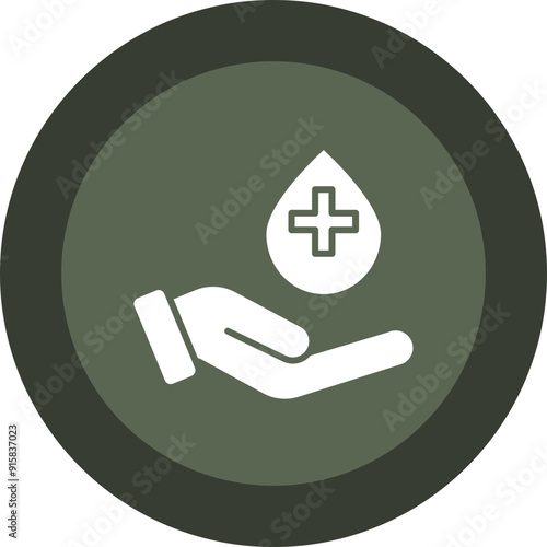 Donors Glyph Circle Icon