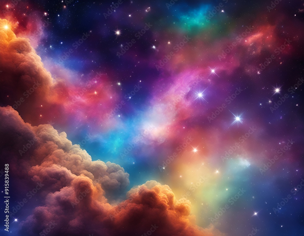 Naklejka premium deep space stars