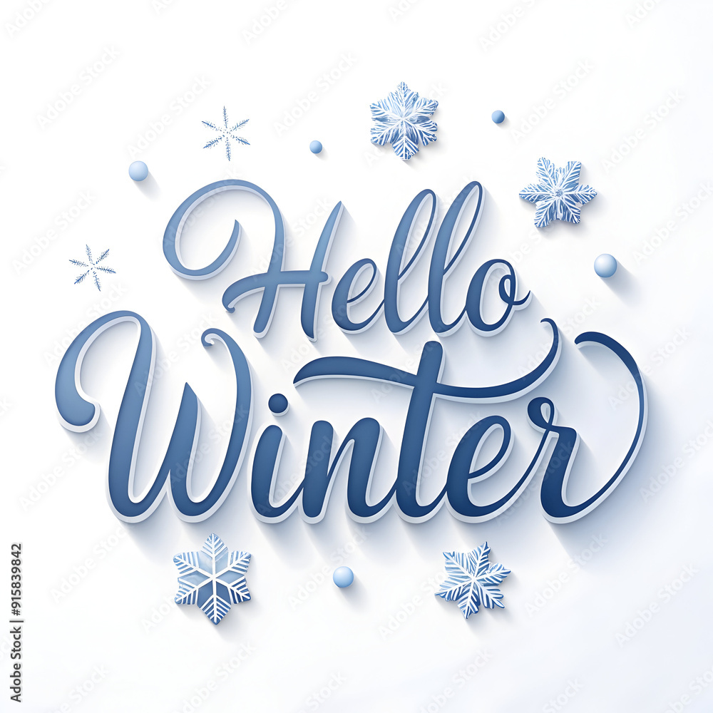 hello winter text hello winter text