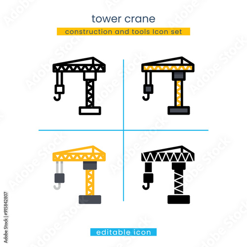 tower crane, winch icon