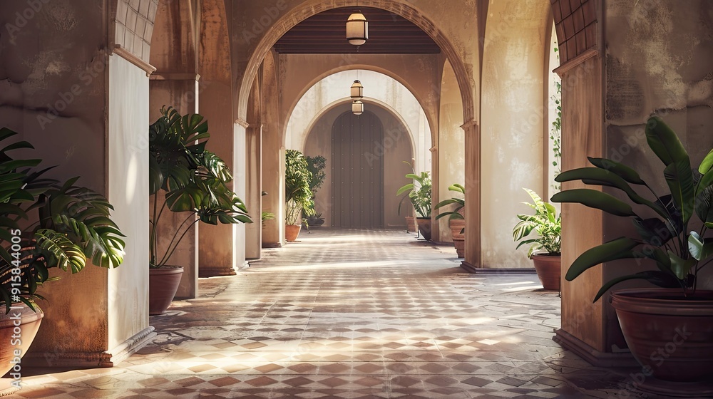 Fototapeta premium Pueblo Revival Environment