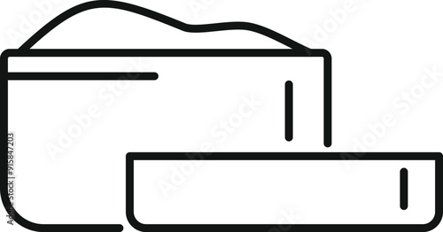 Icon of a scoop of whey protein powder being prepared for a post workout bodybuilding shake