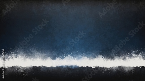 Abstract Cloud of White Powder Particles in Motion