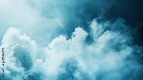 A cloud forming and dissipating, water vapor coalescing and spreading out photo