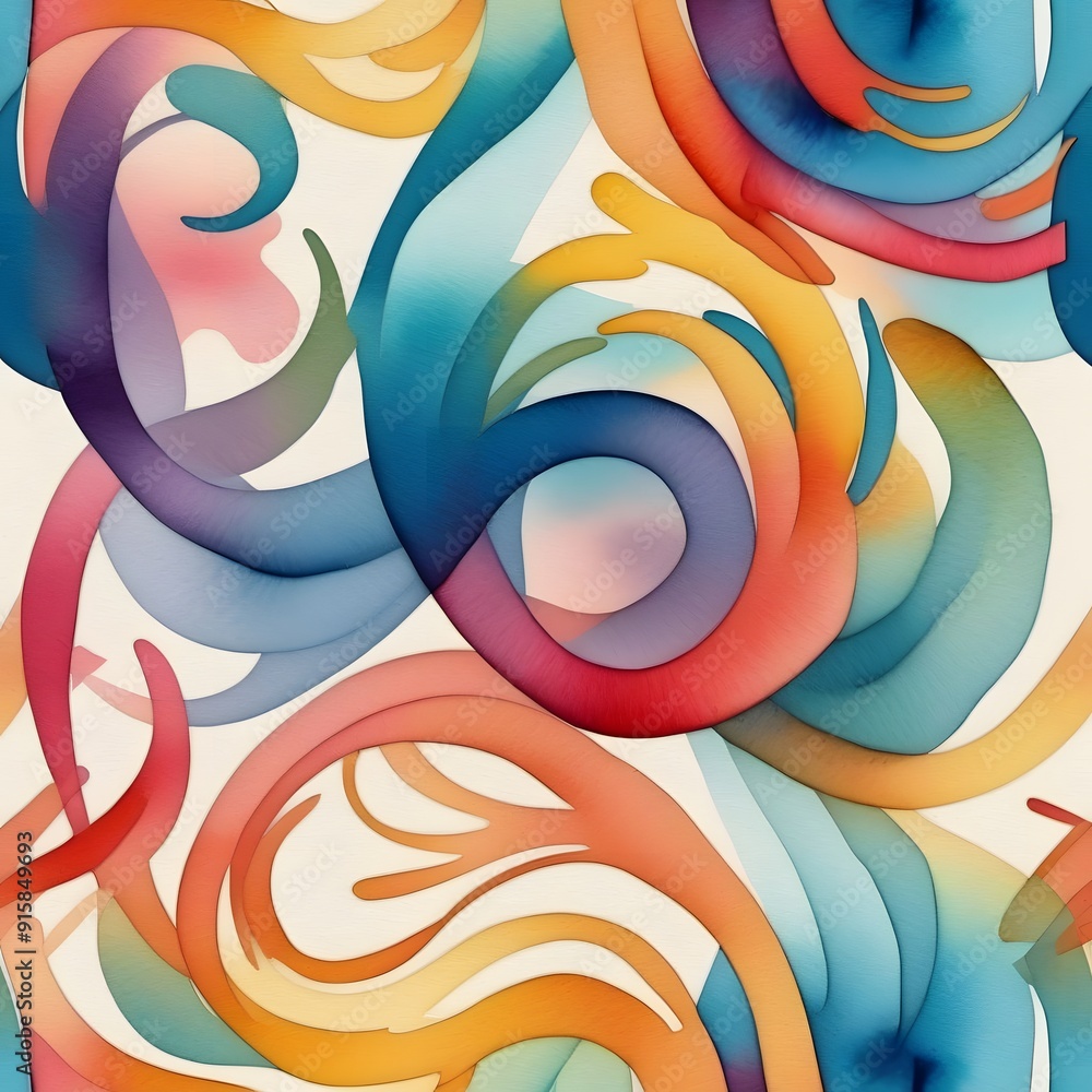 Abstract Wave Pattern, Vibrant Design Abstract Wave Pattern, Vibrant Design