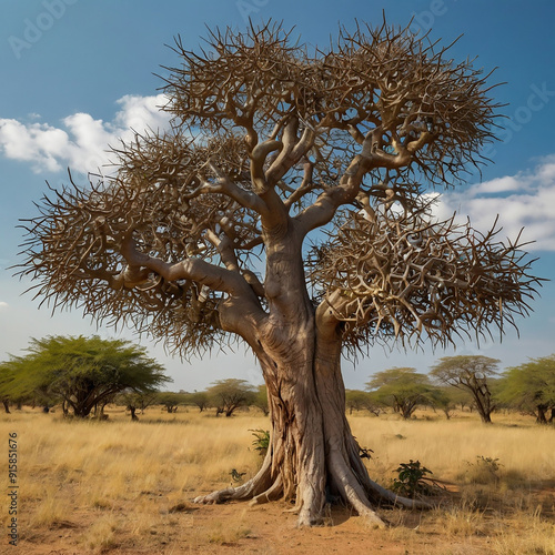 a thorn tree ai image