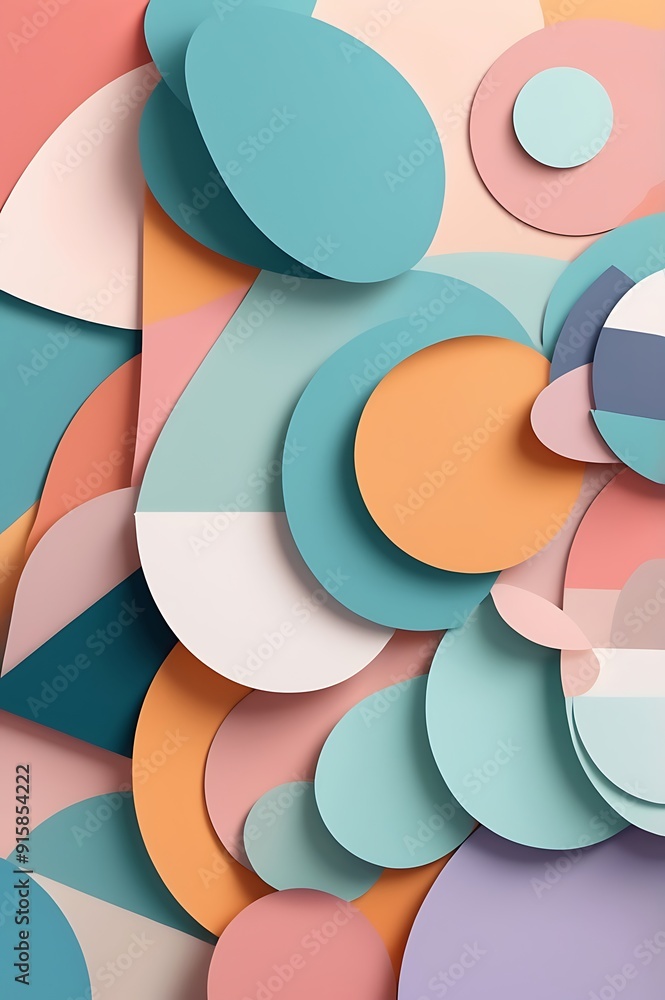 Abstract background with smooth shapes. Geometric shapes. Abstract gradient colored background Abstract background with smooth shapes. Geometric shapes. Abstract gradient colored background