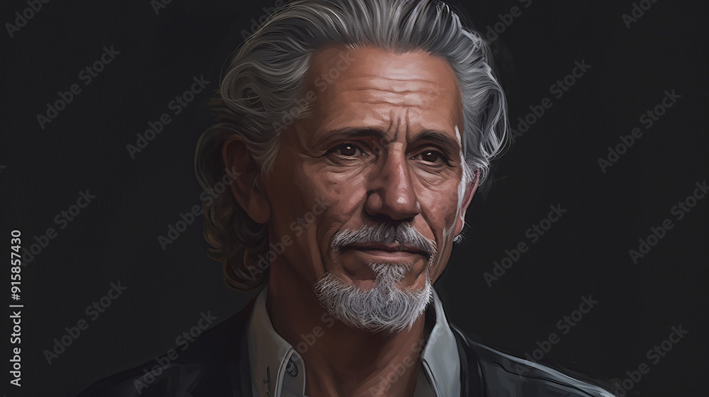 Generate a photorealistic portrait of a middle-aged adult male, radiating wisdom and affable confidence. His presence is captivating, a blend of lived experience and open friendliness, Generate a photorealistic portrait of a middle-aged adult male, radiating wisdom and affable confidence. His presence is captivating, a blend of lived experience and open friendliness,