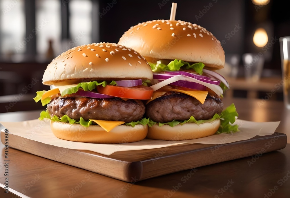 hamburger on a plate hamburger on a plate