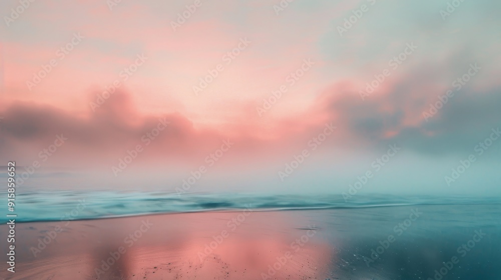 Obraz premium Colorful Smoke Clouds Against a Pastel Background at Dusk