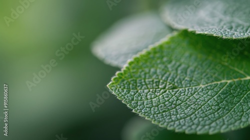Close-Up of Water Droplets on Green Leaves After a Rain Shower in a Lush Garden