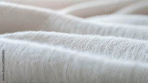 Soft Textured Knitted Fabric in Light Pink Color Under Natural Lighting