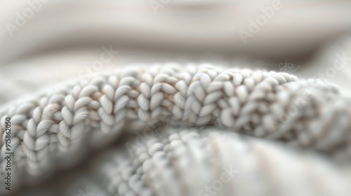Soft Textured Knitted Fabric in Light Pink Color Under Natural Lighting