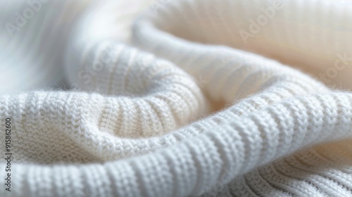 Soft Textured Knitted Fabric in Light Pink Color Under Natural Lighting