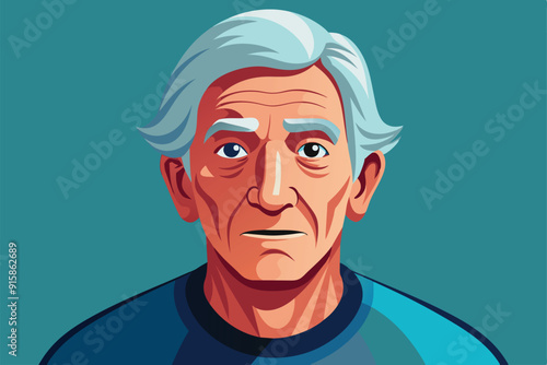 An elderly man with gray hair shares insightful thoughts with friends at a community gathering, enjoying meaningful engagement in a lively setting
