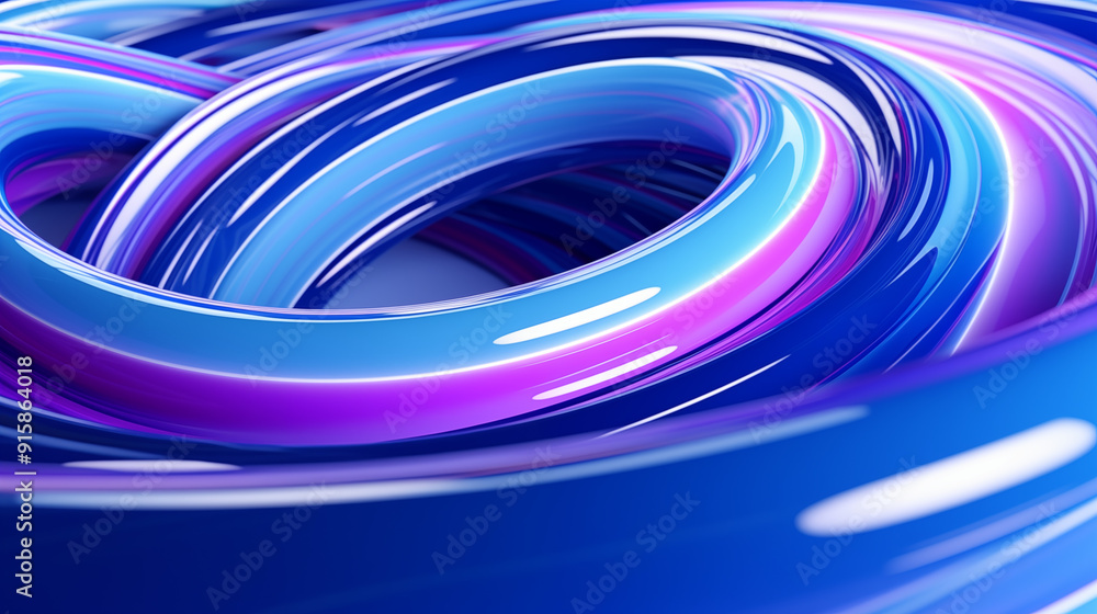 Abstract swirling shapes in vibrant blue and purple tones. Abstract swirling shapes in vibrant blue and purple tones.