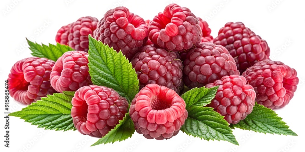 Raspberry collection isolated on a transparent background Raspberry collection isolated on a transparent background