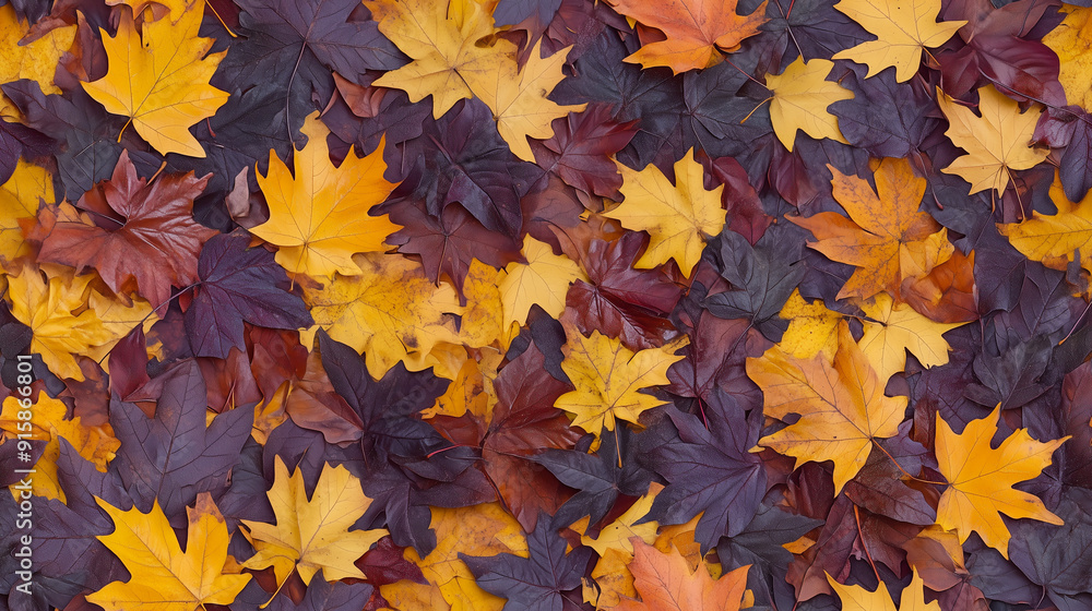 top down view on the maple leaves representing fall, autumn concept top down view on the maple leaves representing fall, autumn concept