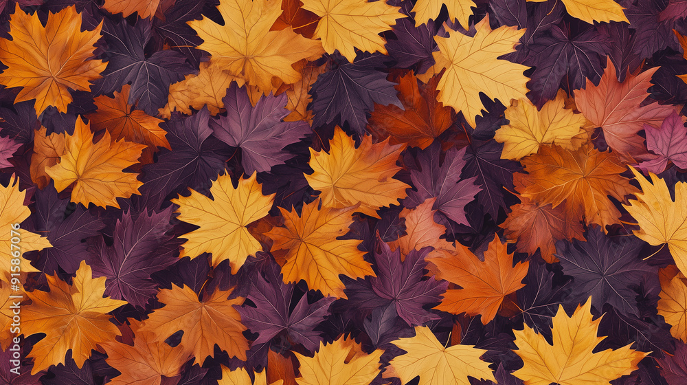 top down view on the maple leaves representing fall, autumn concept top down view on the maple leaves representing fall, autumn concept