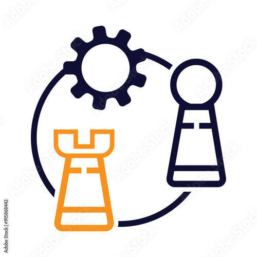 chess strategy tactic icon