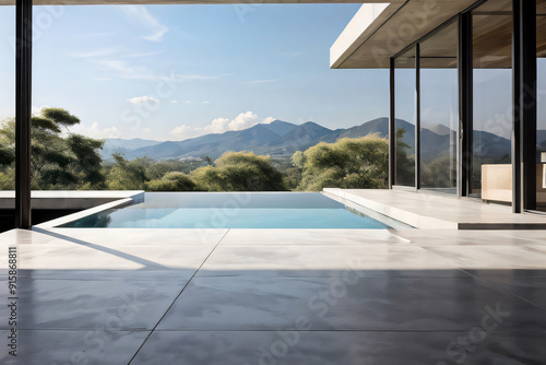 Photo of a luxurious backyard oasis