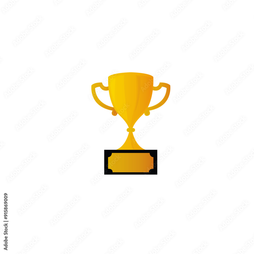 Trophy cup icon flat vector design Trophy cup icon flat vector design