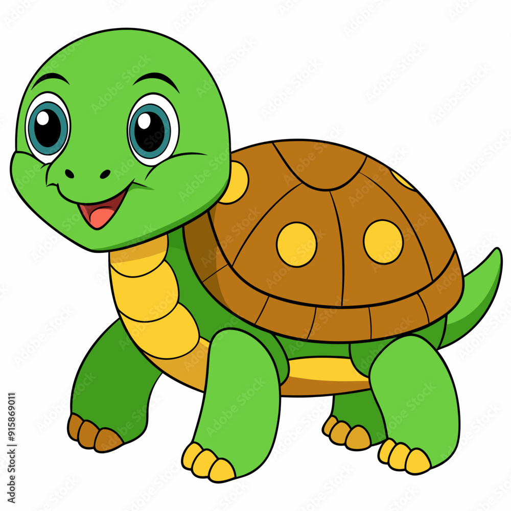 Fototapeta premium Tortoise art vector illustration