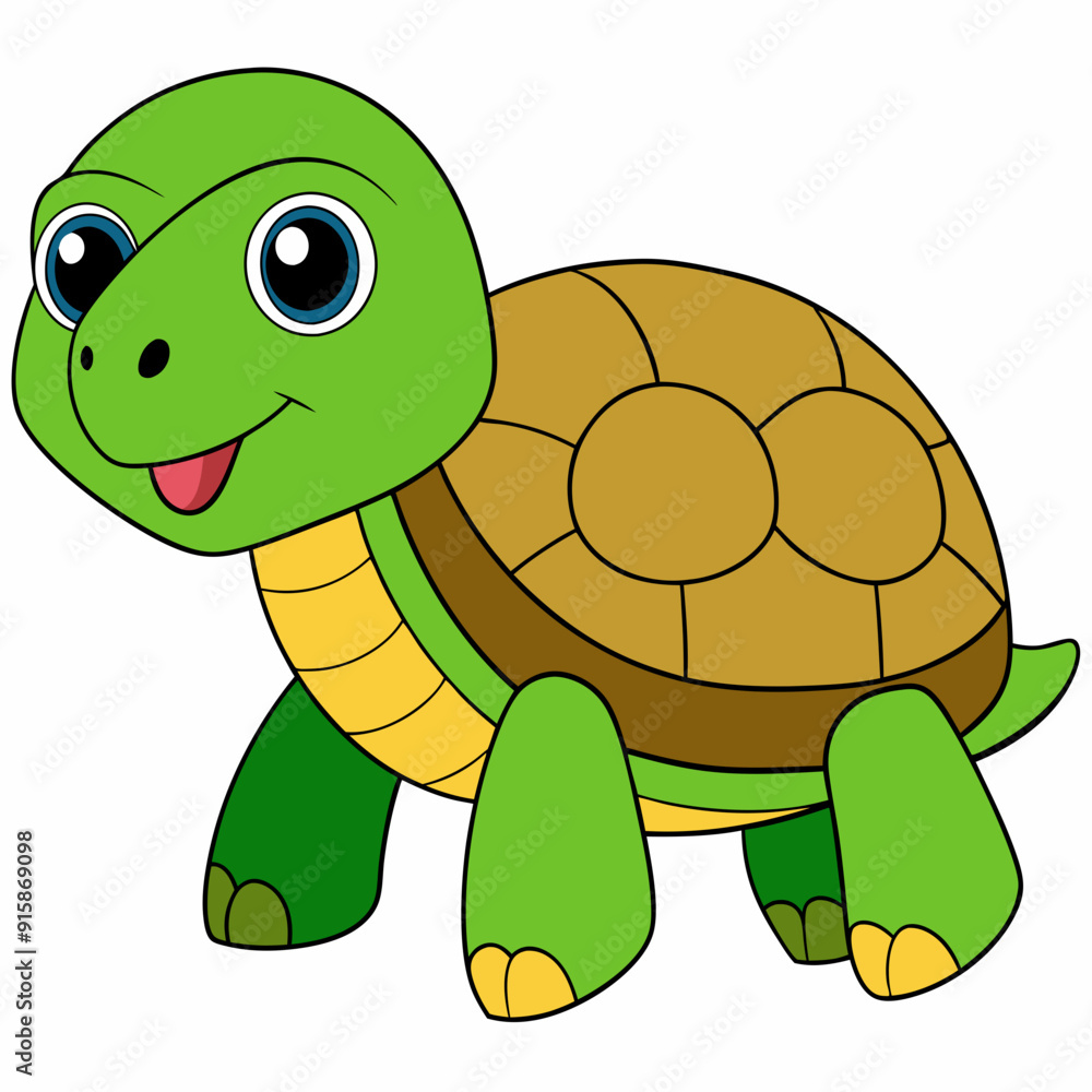 Fototapeta premium Tortoise art vector illustration