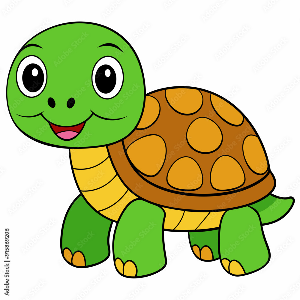 Obraz premium Tortoise art vector illustration