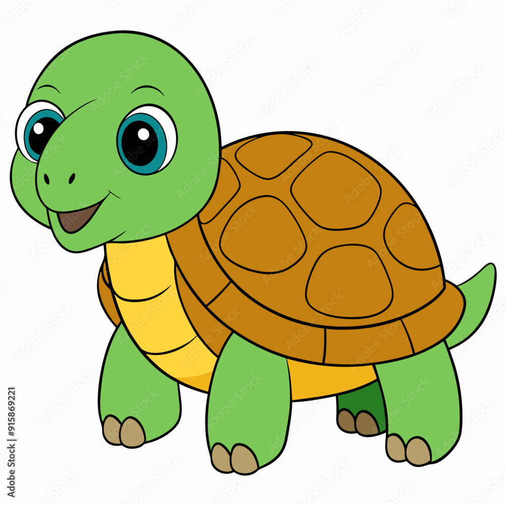 Obraz premium Tortoise art vector illustration