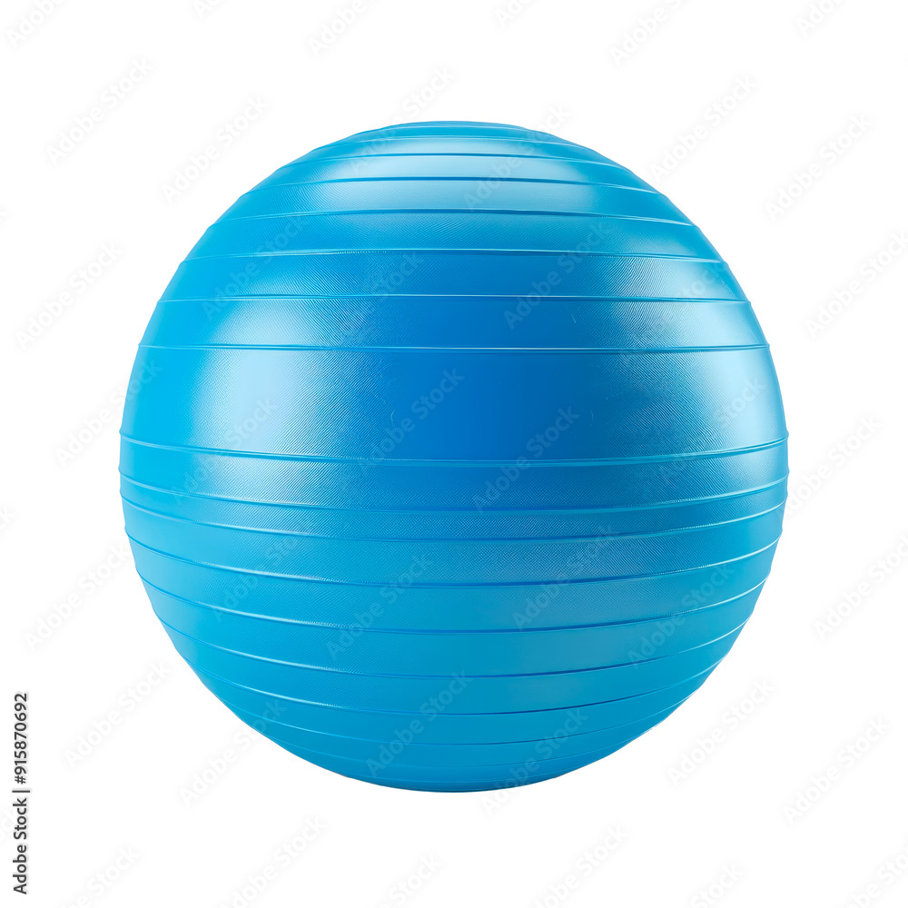 Blue fitness ball. Isolated on transparent background. Blue fitness ball. Isolated on transparent background.