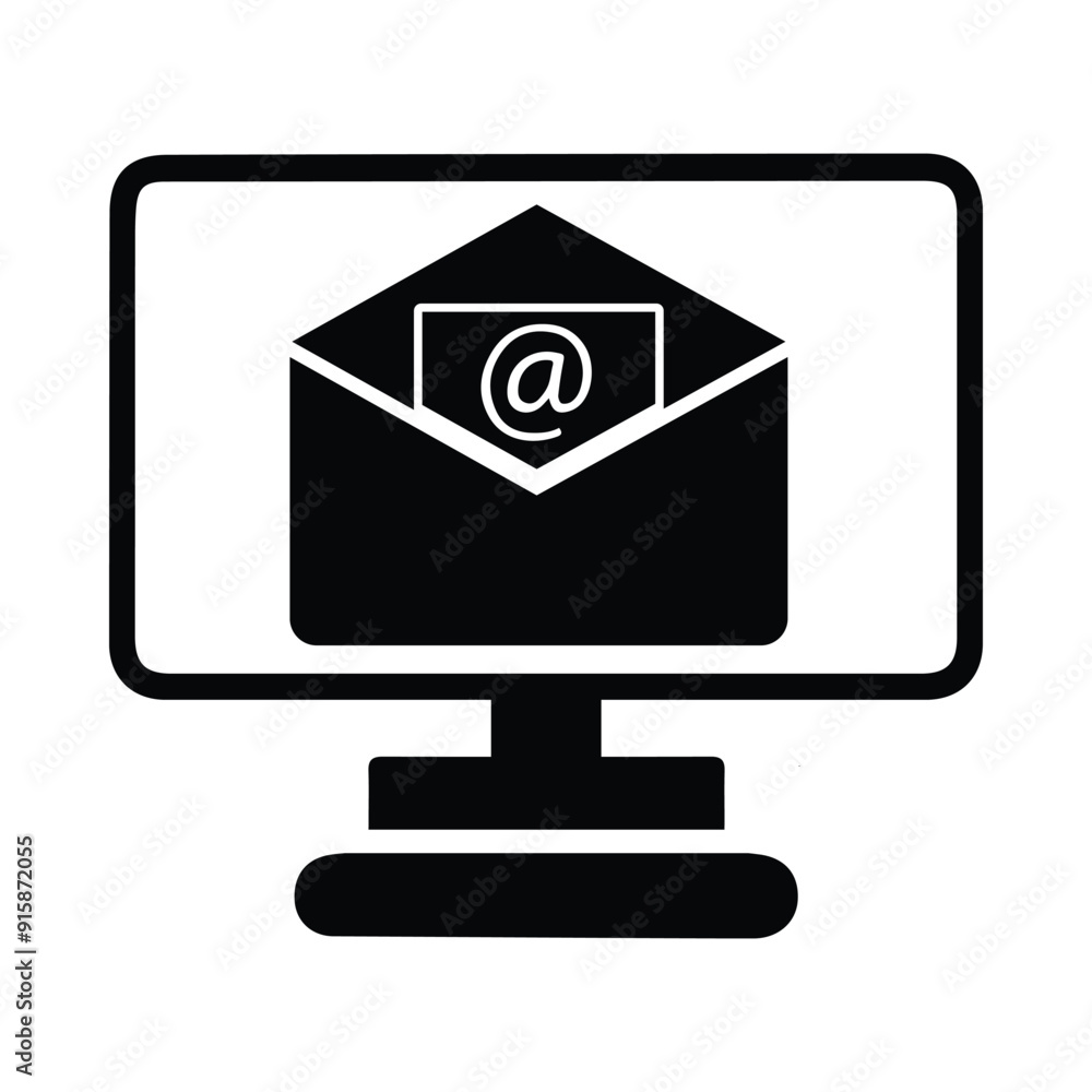 computer, send, receive, mail, envelope, computer send receive email icon computer, send, receive, mail, envelope, computer send receive email icon