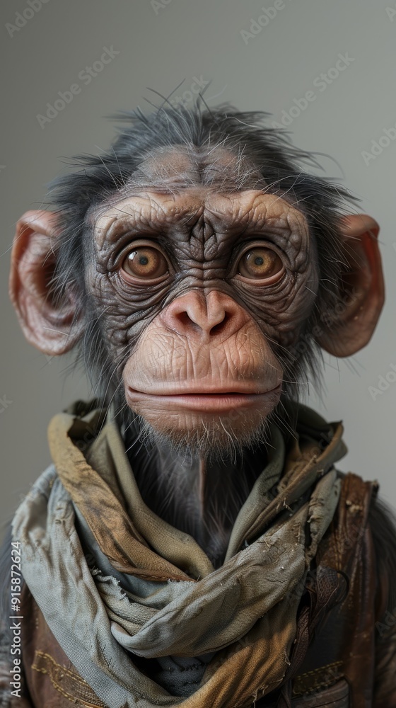 Portrait of an chimpanzee Portrait of an chimpanzee