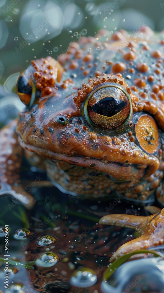 Frog in the pond Frog in the pond