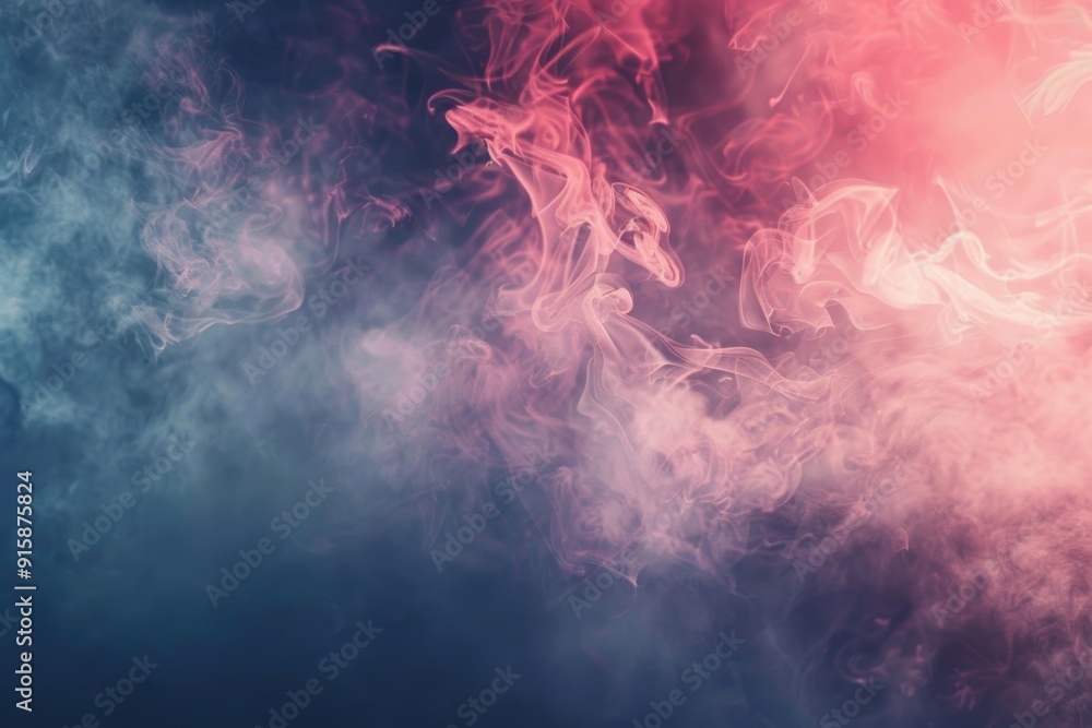 A close-up shot of thick smoke on a dark background, perfect for creating moody and dramatic atmosphere