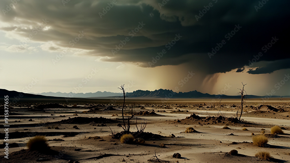 Barren Wasteland: Harsh Survival Landscape Barren Wasteland: Harsh Survival Landscape