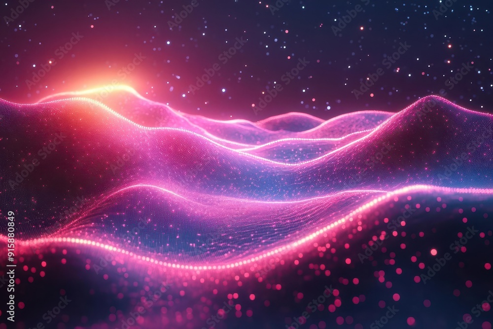 abstract digital metaverse landscape neon grid lines floating geometric shapes swirling energy particles cosmic atmosphere abstract digital metaverse landscape neon grid lines floating geometric shapes swirling energy particles cosmic atmosphere