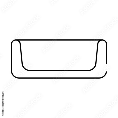 rosin for violin line icon vector. rosin for violin sign. isolated contour symbol black illustration