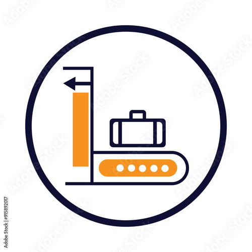 scanner, luggage, conveyor, luggage scanner conveyor icon